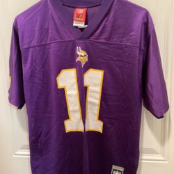 Reebok NFL Culpepper 11 Vikings Kids Football Jersey Size L 14-16 Purple