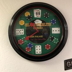 Casino Wall Clock