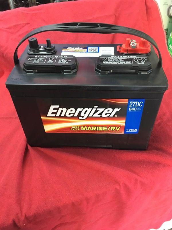 Energizer deep cycle marine/RV group 27 battery