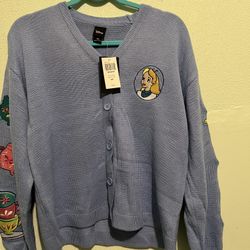 Disney Alice In Wonderland Embroidery Cardigan 
