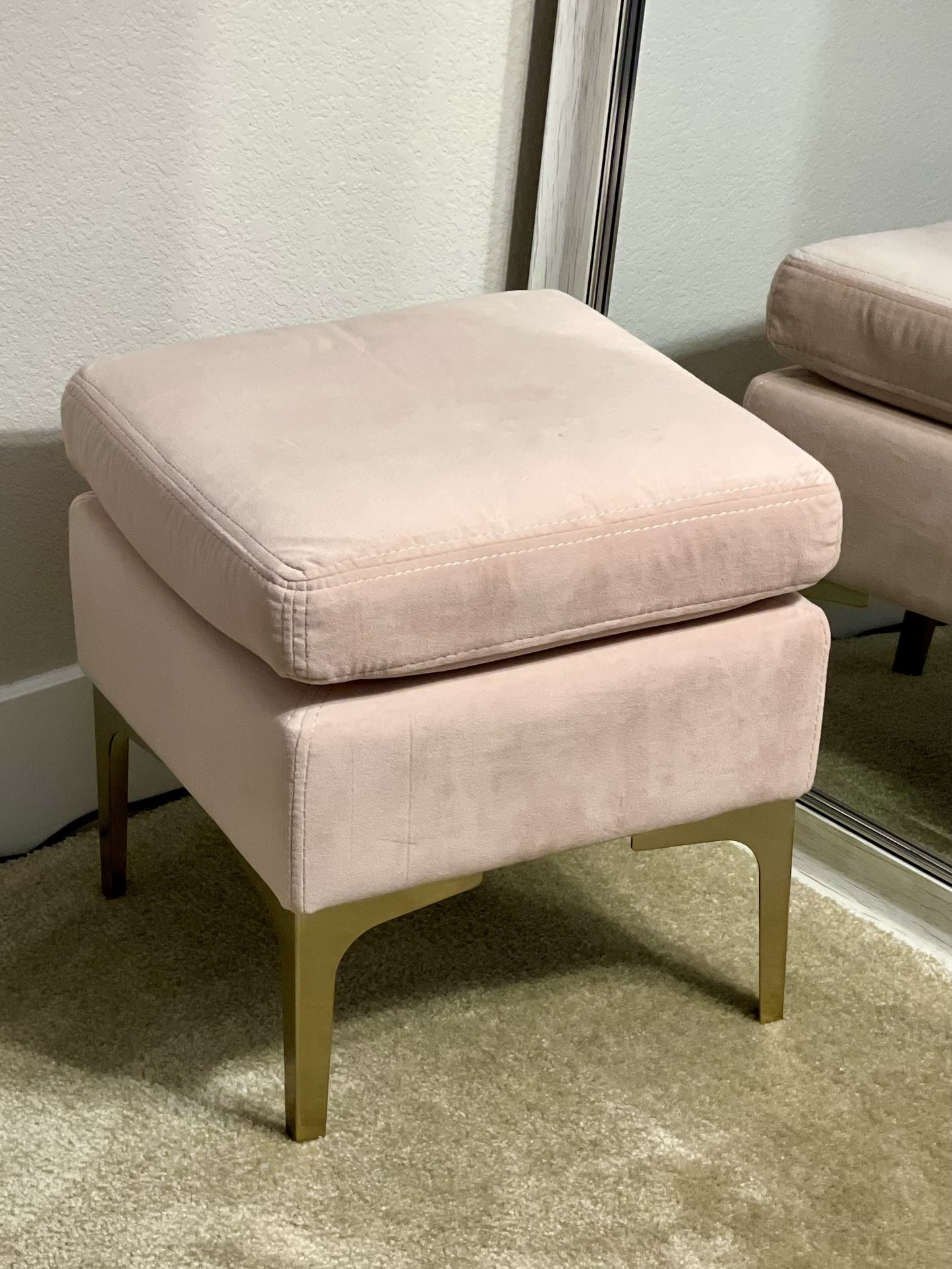 Beautiful Mauve Ottoman