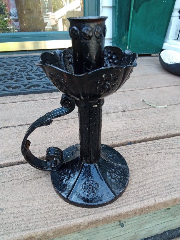 Craftsman Mission Arts And Crafts Art NouveauAntique Large Candleholder Stand Gothic Dark Halloween