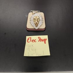Lion Head 10k Gold Pendant 