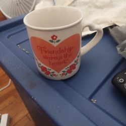 Vintage Coffee Cup Friendship Warms The Heart Five Bucks