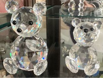 Swarovski pair of bears