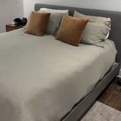 California king Bed Frame And Mattress 