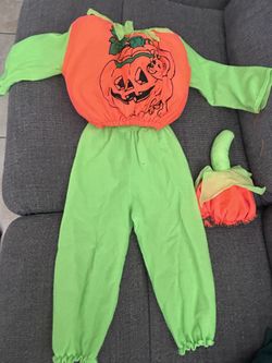 1/2 Toddler Pumpkin Costume Outfit