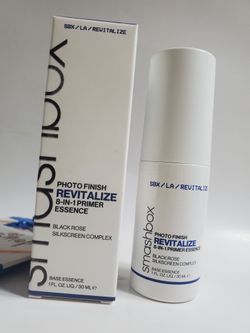 Smashbox Photo Finish Revitalize 8 in 1 Primer Base Essence Black Rose 1oz/30ml