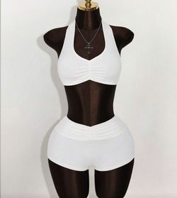 Cropped Tank And Shorts Set 