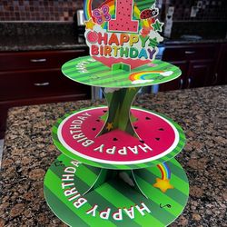 Cocomelon First Birthday Cupcake Stand