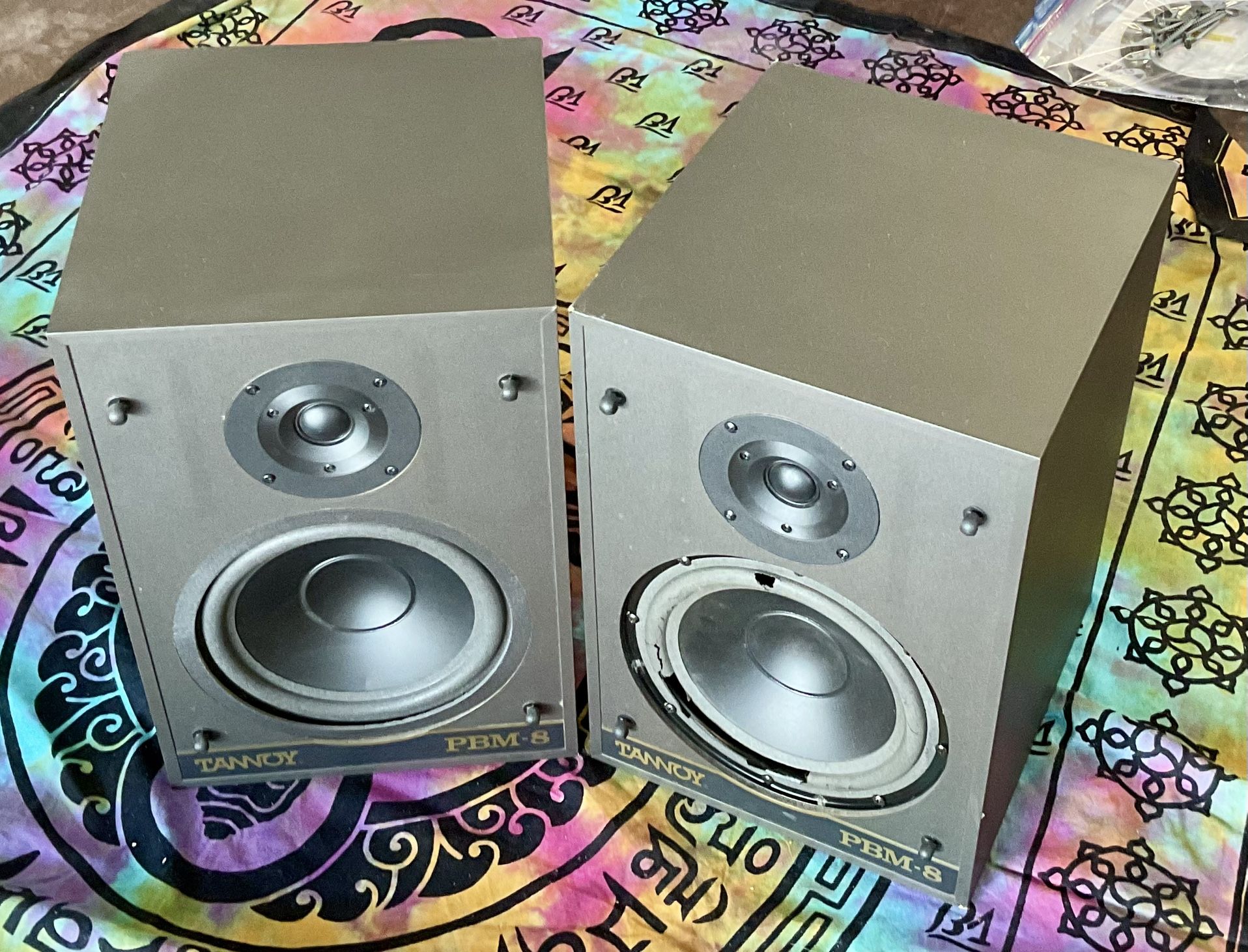 Tannoy PBM-8 Pro Studio Monitors (Pair) w/ Speaker Repair Kit