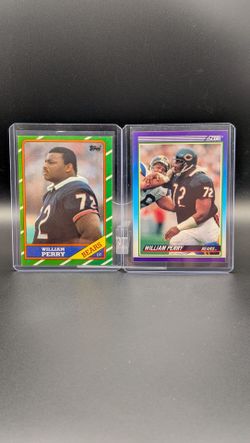 William Perry Chicago Bears Football Cards Lot of 2