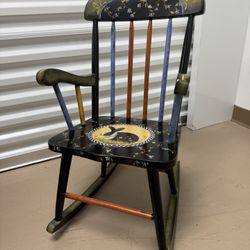 Children’s Hand-painted Rocking Chair
