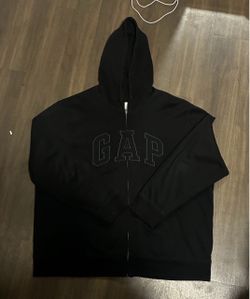 Gap Full-Zip Black Hoodie Sweatshirt