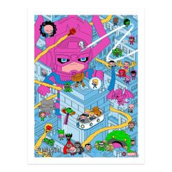 SDCC 25 100% Soft Fantastic Four Collab Signed Screen Print Limited Edition Out Of 200