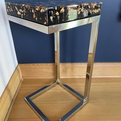 Phillips Collection Captured End Sofa Side Table - Gold Flake - $450