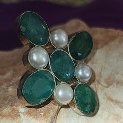 Sterling cocktail ring.  