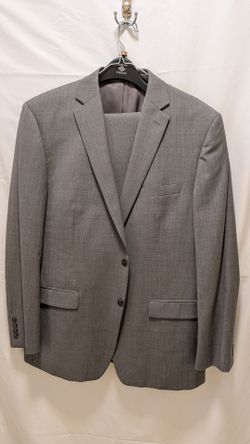 Calvin Klein Gray Two-Button Suit Jacket