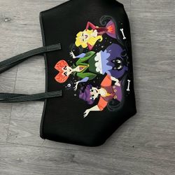 Disney Hocus Pocus tote bag made by Loungefly, featuring screen art of the Sanderson Sister