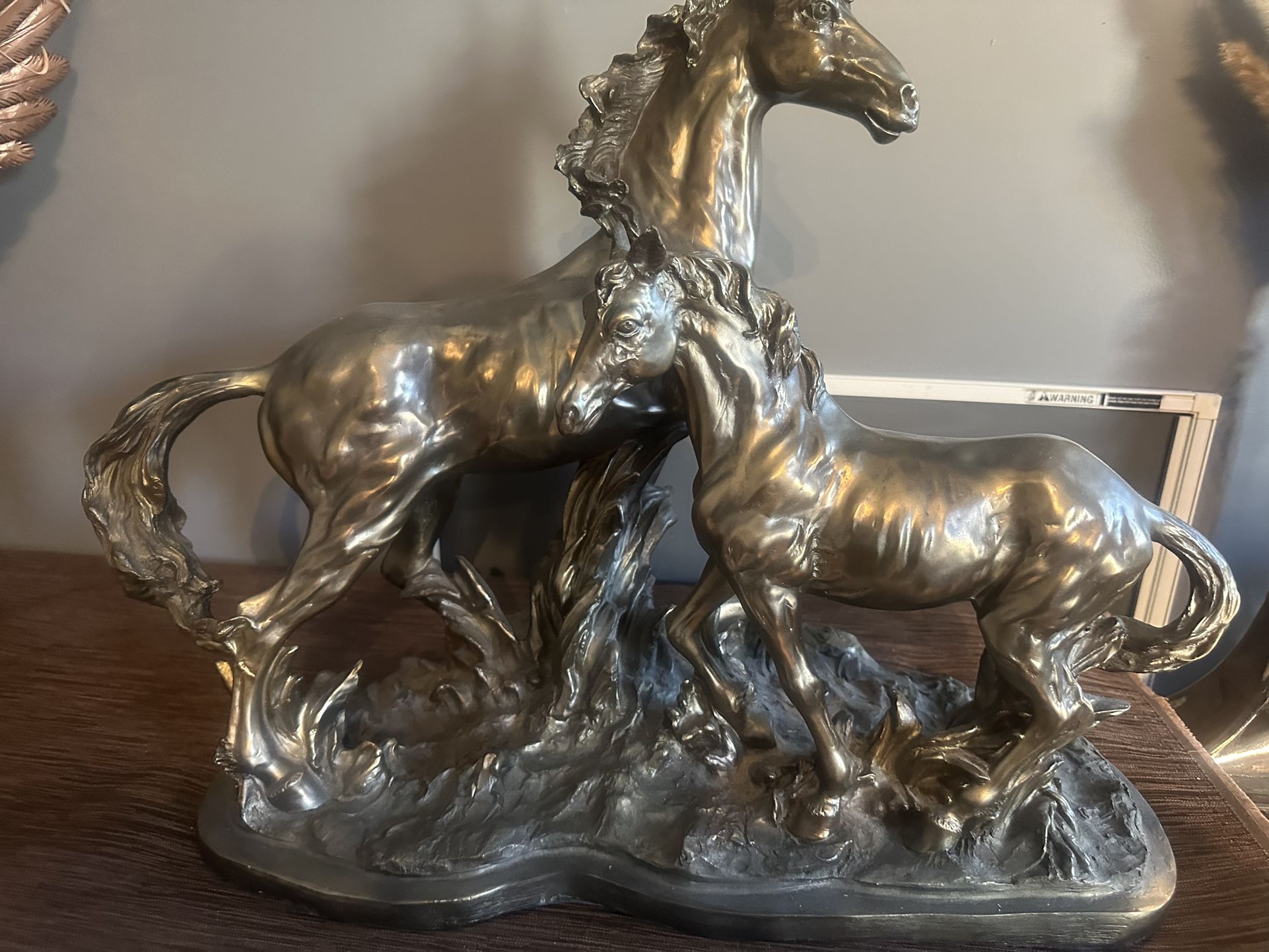Double Horse Statue