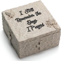 I Still Remember the Days I Prayed Sculpted Hand-Painted Keepsake Box, Unique Friendship Gifts for Sister Christian Gifts for Women
