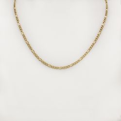14K Gold 3mm Figaro Link Chain 21" Long and 7.7g in weight. ONLY $770