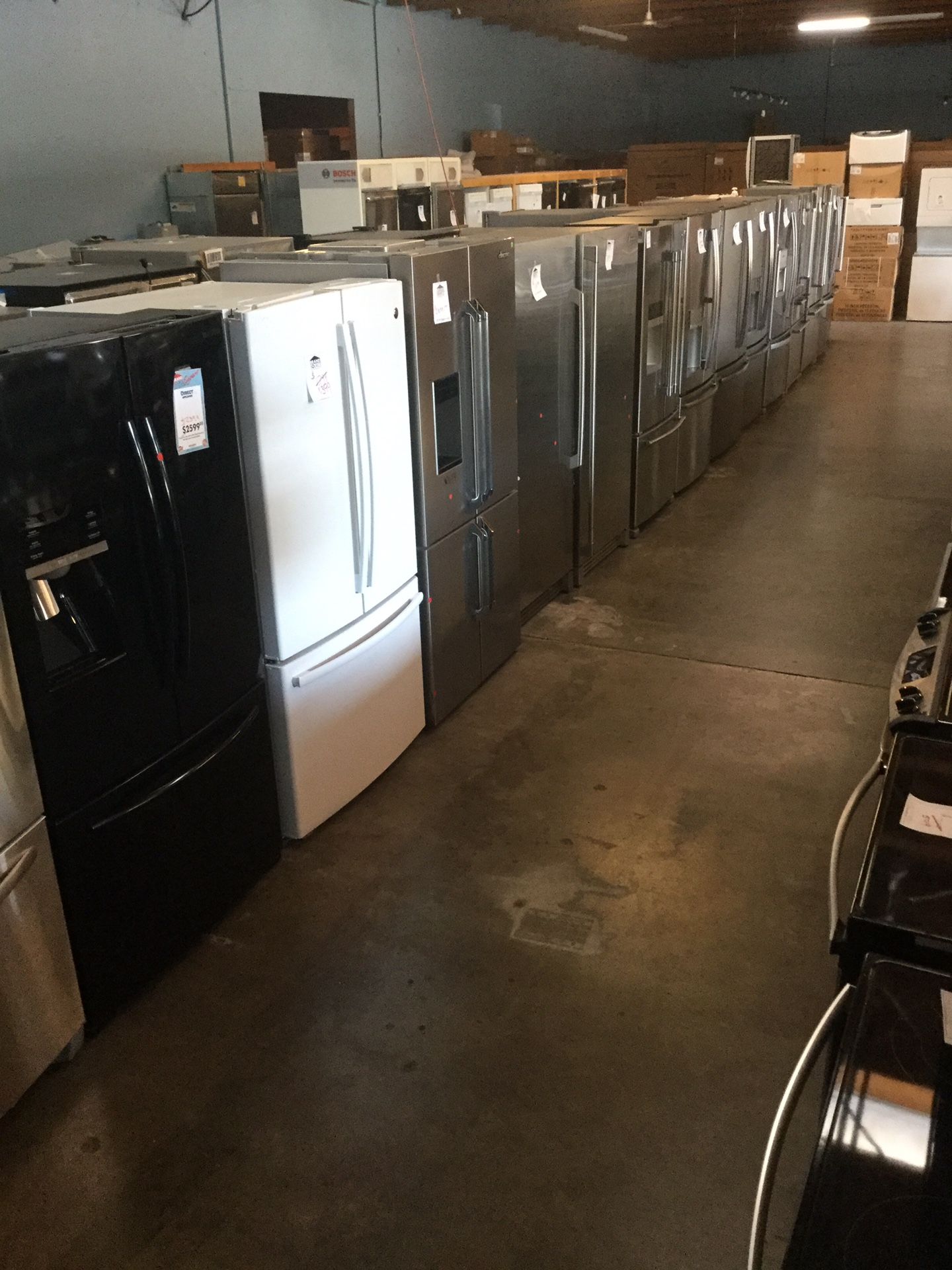 Sale!!!!! French door refrigerator, side by side, and top freezers!!!!