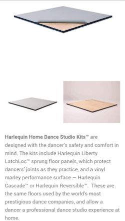 8′ x 10′ HARLEQUIN HOME DANCE STUDIO KIT
