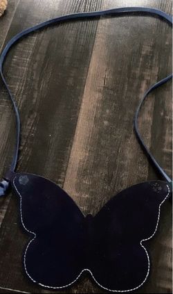 Navy Blue /jade Butterfly Crossbody Bag ^.^