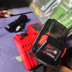 Milwaukee M18 Xc6.0 Battery  With Charger
