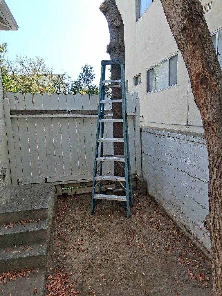 GREAT DEAL 8 Foot Werner Fiberglass Ladder $35 Works GREAT