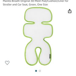 Manito Breath Original 3D Mesh Seat Pad/Cushion/Liner for Stroller and Car Seat