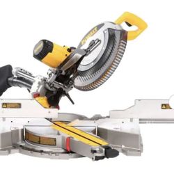 DEWALT 15 Amp Corded 12 in. Double Bevel Sliding Compound Miter Saw with XPS technology, Blade Wrench and Material Clamp
