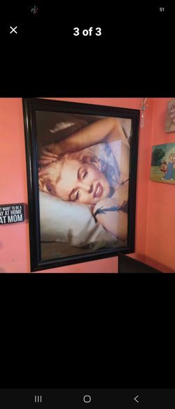 Marylin monroe large black framed print (39×28)