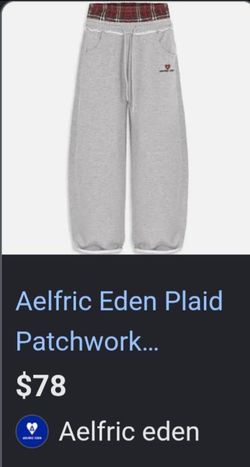 Aelfric Eden Plaid Patchwork Sweatpants