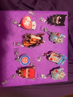I create handmade decorative badge reels, pens, and custom accessories designed to add a little sparkle and personality to your day