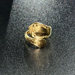 Gold Spoon Ring 