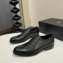 YSL Men’s Leather Shoes With Box 2026 New 