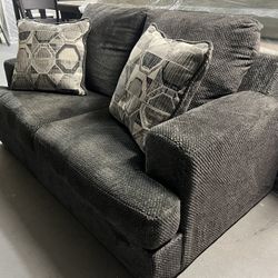 Ashley Loveseat Charcoal Color