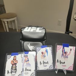 Ailin Perez UFC Bantamweight Signed Autographed Glove & 4 Cards Auto Lot