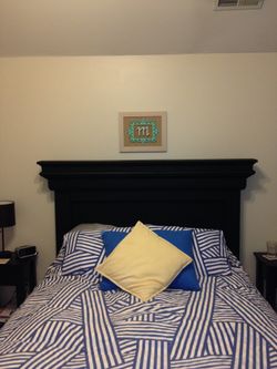 Queen Headboard and 2 Nightstands