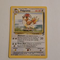 Pidgeotto 28/130 Rare Base Set 2 - Pokemon Card WOTC - LP