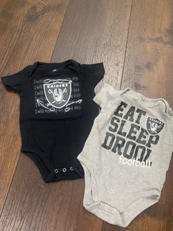 Boys or girls NFL raiders shirts size 6/9 months #17
