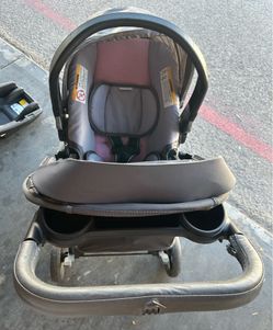 Baby stroller and carrier with base