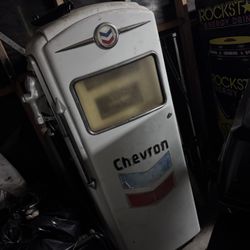 Vintage Chevron Gas Pump