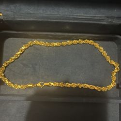 Gold Rope Chain 9.5mm 10k Hollow 