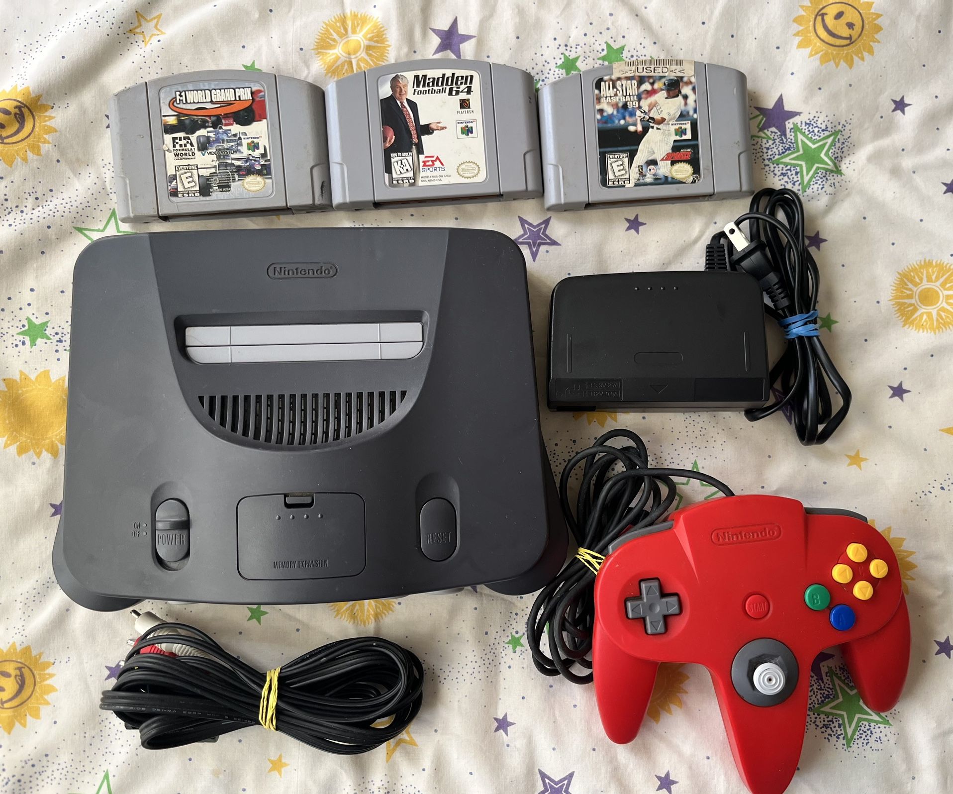 Nintendo 64 System & 3 Games