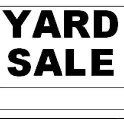 YARD SALE  YARD SALE  YARD SALE 