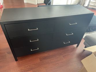 6 Drawer Black Dresser