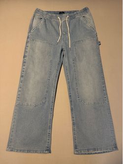 True Religion Brand Jeans Vinny Denim Double Knee Carpenter Pants Brand New DS